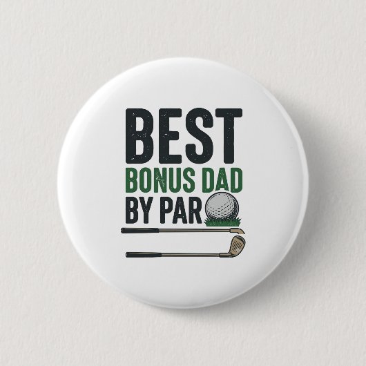 Bester Bonus-Vater von Par Golf-Shirt Design_1 Button (Vorderseite)