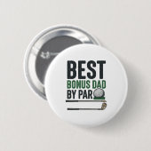 Bester Bonus-Vater von Par Golf-Shirt Design_1 Button (Vorne & Hinten)