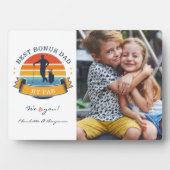 Bester Bonus-Vater von Par Retro Golf Vathers Day  Fotoplatte (Vorderseite)