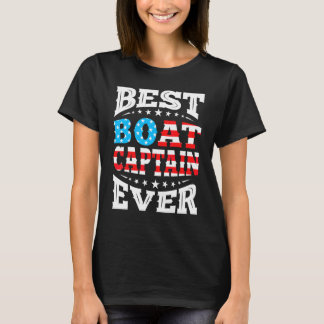 Bester Boots Kapitän Aller Zeiten 4. Vierter Juli  T-Shirt