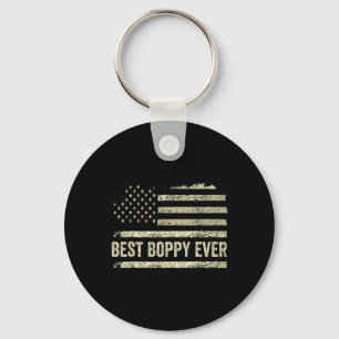 Bester Boppy je mit Tag der amerikanischen Flaggen Schlüsselanhänger