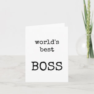 Bester Boss, Boss Wertungskarte, guter Leader Karte