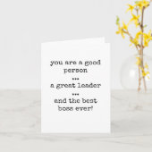 Bester Boss, Boss Wertungskarte, guter Leader Karte (Gelbe Blume)