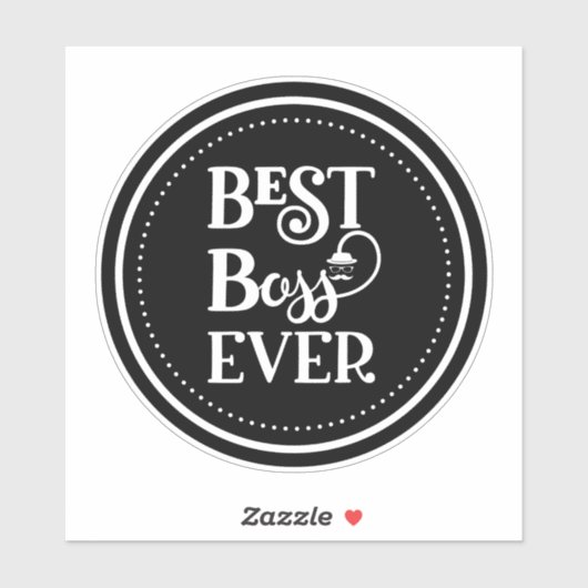 Bester Boss je Aufkleber (Blatt)