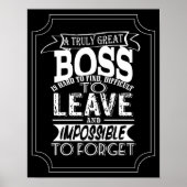 Bester Boss je Boss Day Poster Druck (Vorne)