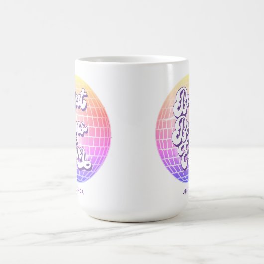 Bester Boss je | Farbenfrohe Diskothek | INDIVIDUE Kaffeetasse (Mittel)