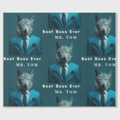 Bester Boss je Geschenkpapier (Flach)