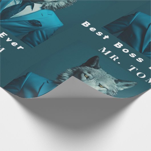 Bester Boss je Geschenkpapier (Ecke)