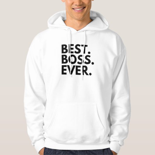 Bester Boss je Hoodie (Vorderseite)