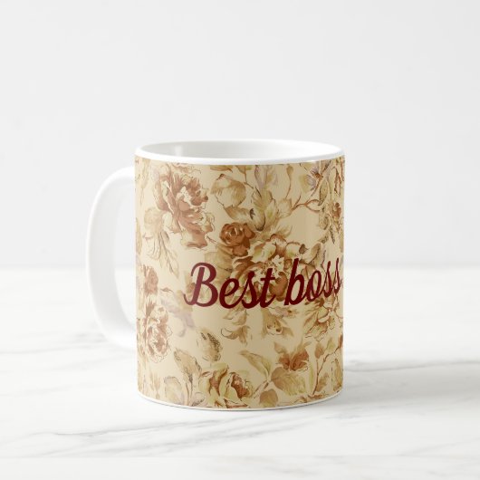 Bester Boss je Kaffeetasse (Vorderseite Links)