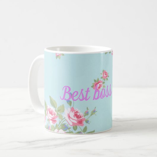 Bester Boss je Kaffeetasse (Vorderseite Links)