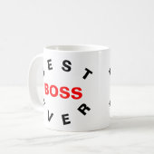 Bester Boss je Kaffeetasse (Vorderseite Links)