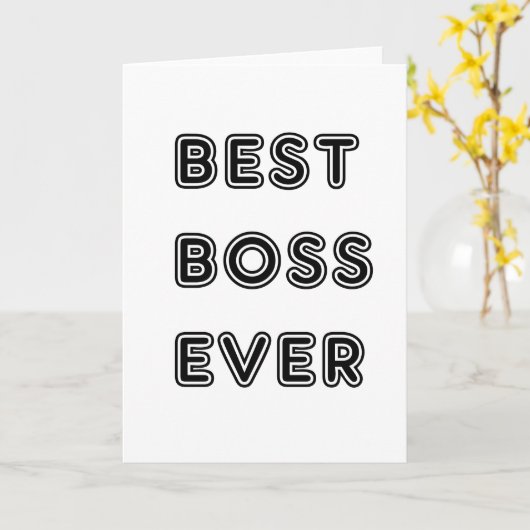 Bester Boss je Karte (Gelbe Blume)