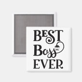 Bester Boss je Magnet (Vorderseite/Rückseite)