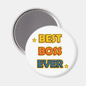 Bester Boss je Magnet (Vorderseite/Rückseite)