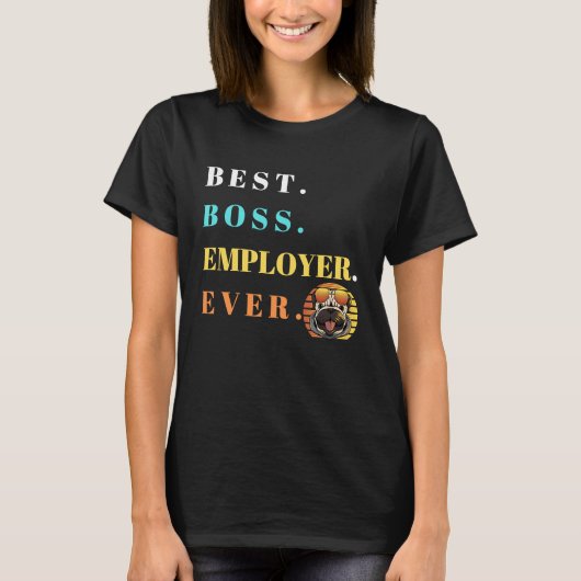 Bester Boss je nur Bester Boss je perfekter Boss T-Shirt (Vorderseite)