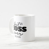 Bester Boss je Personalisiert Kaffeetasse (Vorderseite Links)