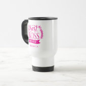Bester Boss je Personalisierter Kranz Reisebecher (Vorderseite Links)