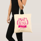 Bester Boss je Personalisierter Kranz Tragetasche (Vorderseite (Produkt))