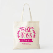 Bester Boss je Personalisierter Kranz Tragetasche (Vorne)