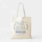 Bester Boss je Personalisierter Kranz Tragetasche (Rückseite)