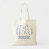 Bester Boss je Personalisierter Kranz Tragetasche (Vorne)