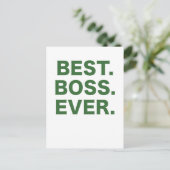 Bester Boss je Postkarte (Stehend Vorderseite)