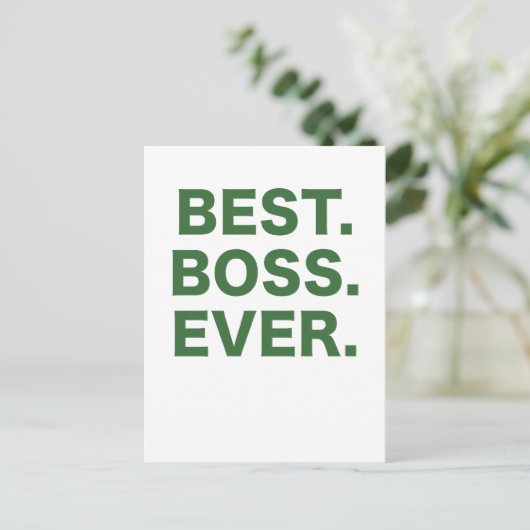 Bester Boss je Postkarte (Stehend Vorderseite)