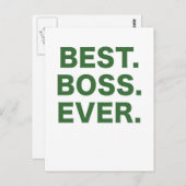 Bester Boss je Postkarte (Vorne/Hinten)
