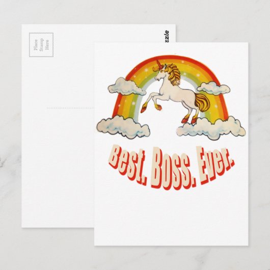 Bester Boss je Postkarte (Vorne/Hinten)