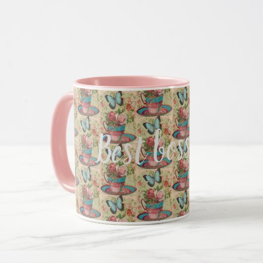 Bester Boss je Tasse (Vorderseite Links)