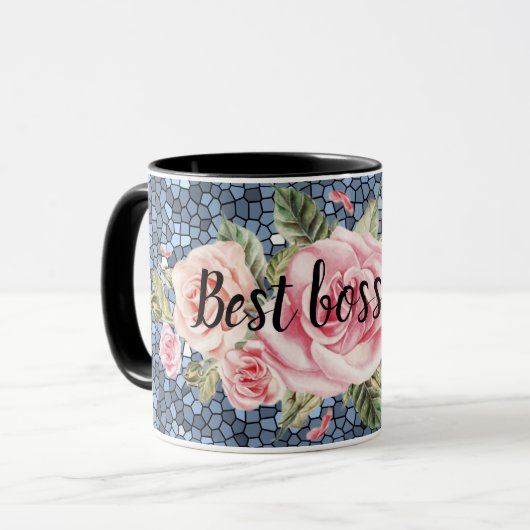 Bester Boss je Tasse (Vorderseite Links)