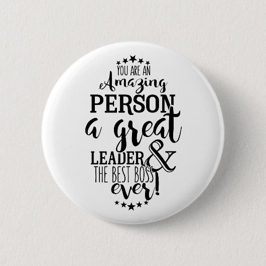 Bester Boss je Taste Abzeichen Button (Vorderseite)