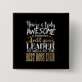 Bester Boss je Taste Abzeichen Button (Vorderseite)