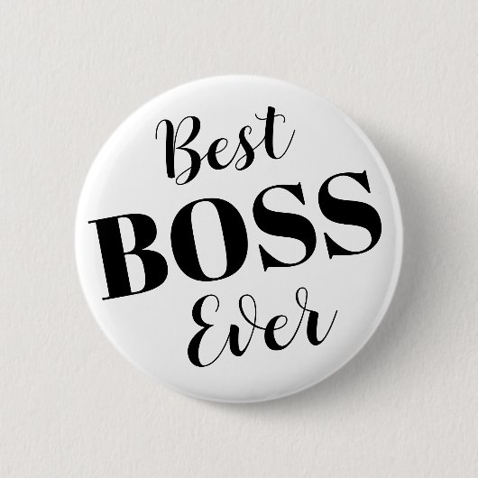 Bester Boss je Taste Abzeichen Button (Vorderseite)