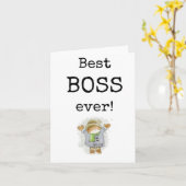 Bester Boss je, Wertungskarte, Niedlich Karte (Gelbe Blume)