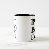Bester Boss je Zweifarbige Tasse (Mittel)