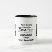 Bester Boss mit Team Foto Tasse (Zentrum)