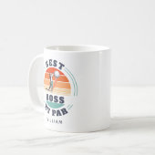 Bester Boss nach Par Custom Retro Golf Arbeitgeber Kaffeetasse (Vorderseite Links)