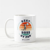 Bester Boss nach Par Custom Retro Golf Arbeitgeber Kaffeetasse (Links)