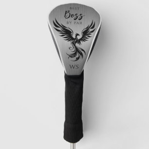 Bester Boss nach Par-Rising Phoenix Monogram Initi Golf Headcover