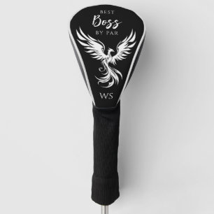 Bester Boss nach Par-Rising Phoenix Monogram Initi Golf Headcover
