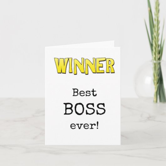 Bester Boss, Wertungskarte Karte (Vorderseite)