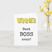 Bester Boss, Wertungskarte Karte (Gelbe Blume)