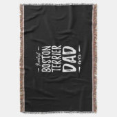 Bester Boston Terrier Vater Funny Dog Vater Gesche Decke (Vorderseite Vertikal)