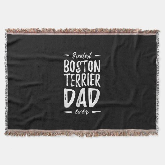 Bester Boston Terrier Vater Funny Dog Vater Gesche Decke (Vorderseite)