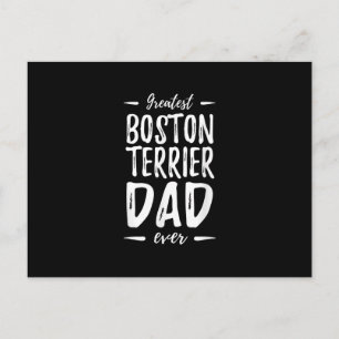 Bester Boston Terrier Vater Funny Dog Vater Gesche Feiertagspostkarte