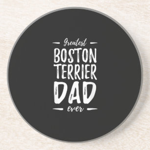 Bester Boston Terrier Vater Funny Dog Vater Gesche Getränkeuntersetzer