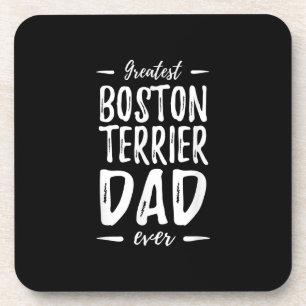Bester Boston Terrier Vater Funny Dog Vater Gesche Getränkeuntersetzer
