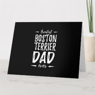 Bester Boston Terrier Vater Funny Dog Vater Gesche Karte